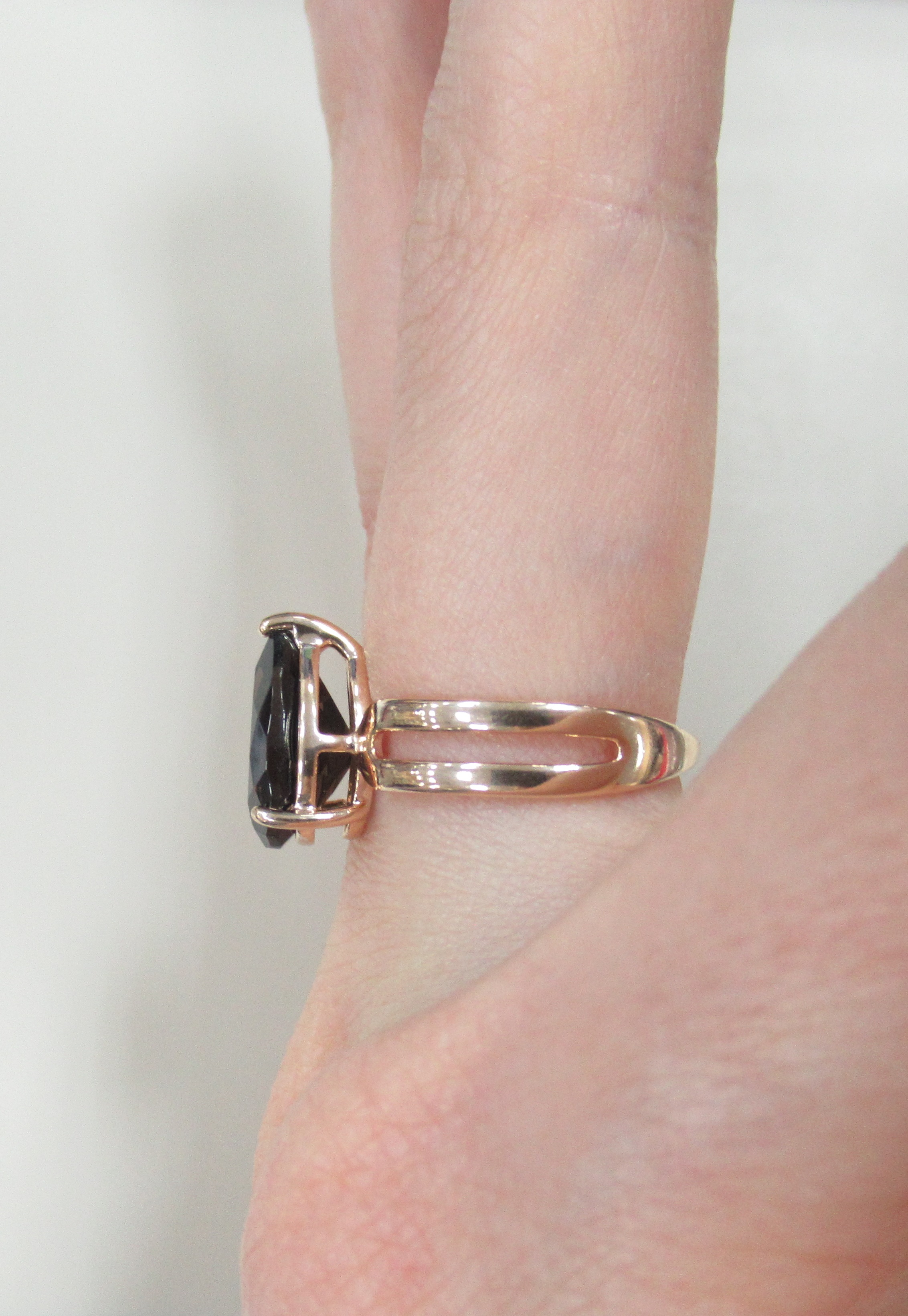 Серебряное кольцо с раухтопазом